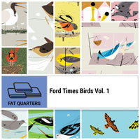 Birch Fabric Charley Harper Ford Times vol 1 organic FQ bundle