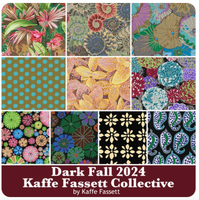 Free Spirit Kaffe Fassett August 24 Fat Quarter bundle - Dark - 10 pieces