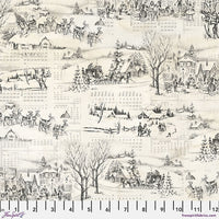 Free Spirit Tim Holtz Christmas Winter Toile fabric