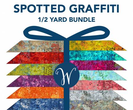 Windham Marcia Derse Spotted Grafiti - 13 1/2 yard print bundle