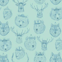 Dear Stella Plume Terrain of Thought (Blue forest animals in hats)
Fun blue animal print&nbsp;