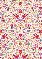 Lewis and Irene Little Matryoshka floral companion fabric