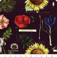 Riley Blake Art Journal Black Botanicals